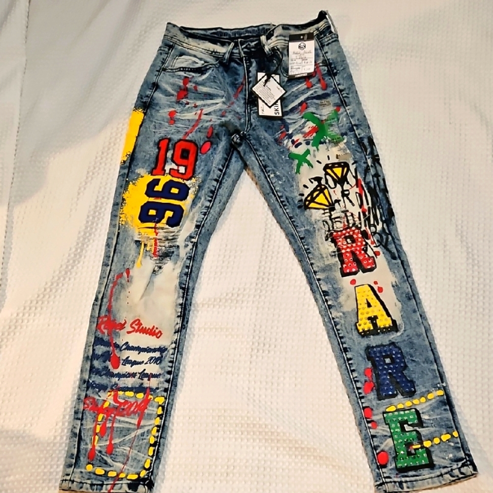 RUE 21 Colorful Graphic Jeans